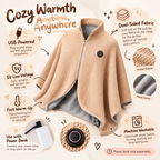 Wearable Heated Blanket Shawl